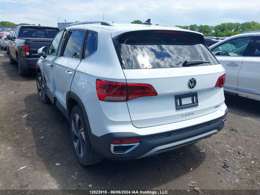 2024 Volkswagen Taos VIN: 3VV4X7B2XRM036830 Lot: 12023918