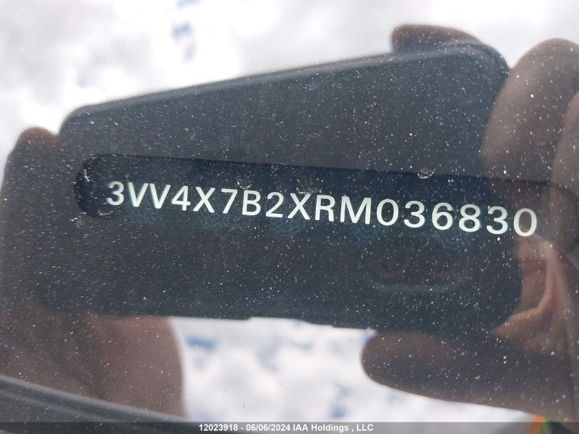 2024 Volkswagen Taos VIN: 3VV4X7B2XRM036830 Lot: 12023918