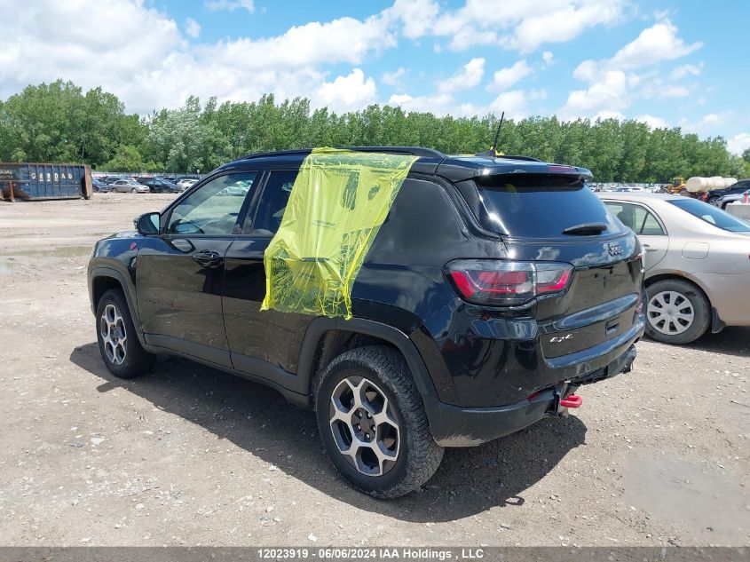 2022 Jeep Compass Trailhawk Elite VIN: 3C4NJDDB1NT220537 Lot: 12023919