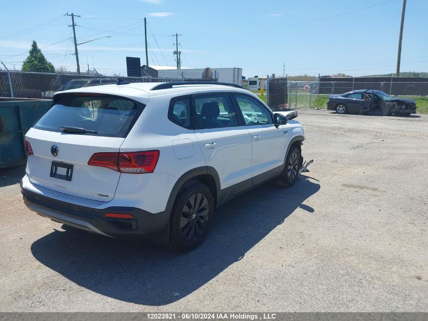 2022 Volkswagen Taos VIN: 3VVAX7B28NM043966 Lot: 12023921