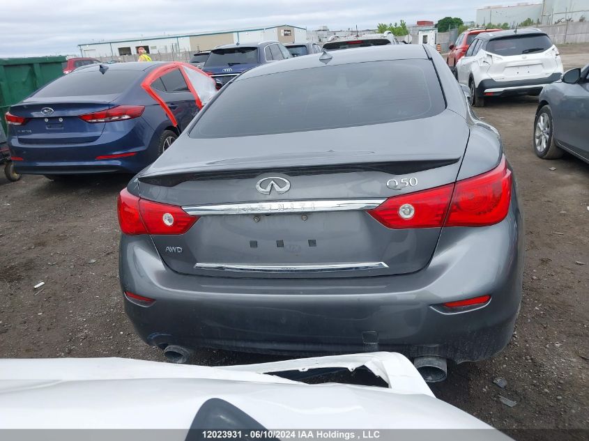 2014 Infiniti Q50 VIN: JN1BV7AR4EM706908 Lot: 12023931