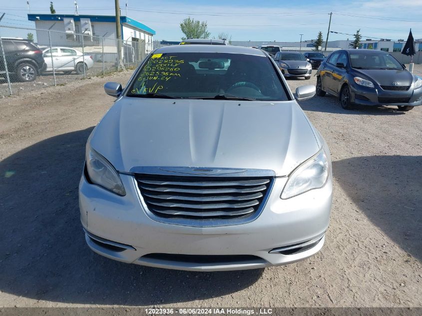 2012 Chrysler 200 Lx VIN: 1C3CCBAB7CN296260 Lot: 12023936