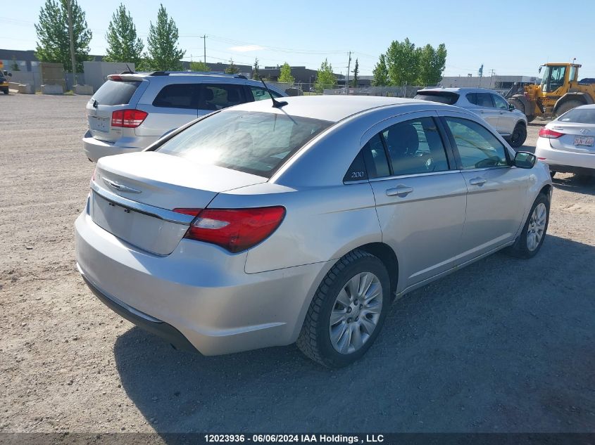 2012 Chrysler 200 Lx VIN: 1C3CCBAB7CN296260 Lot: 12023936