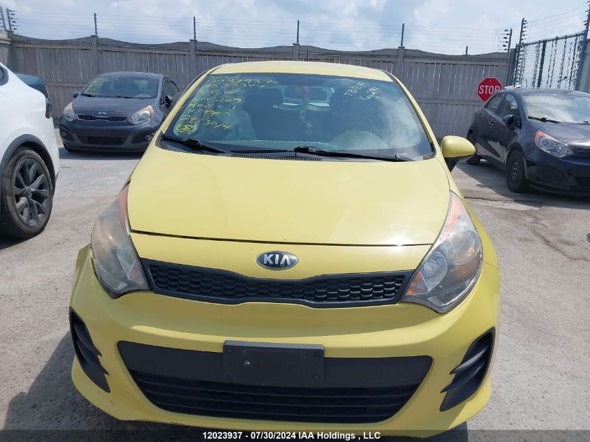 2016 Kia Rio VIN: KNADM5A3XG6533344 Lot: 12023937