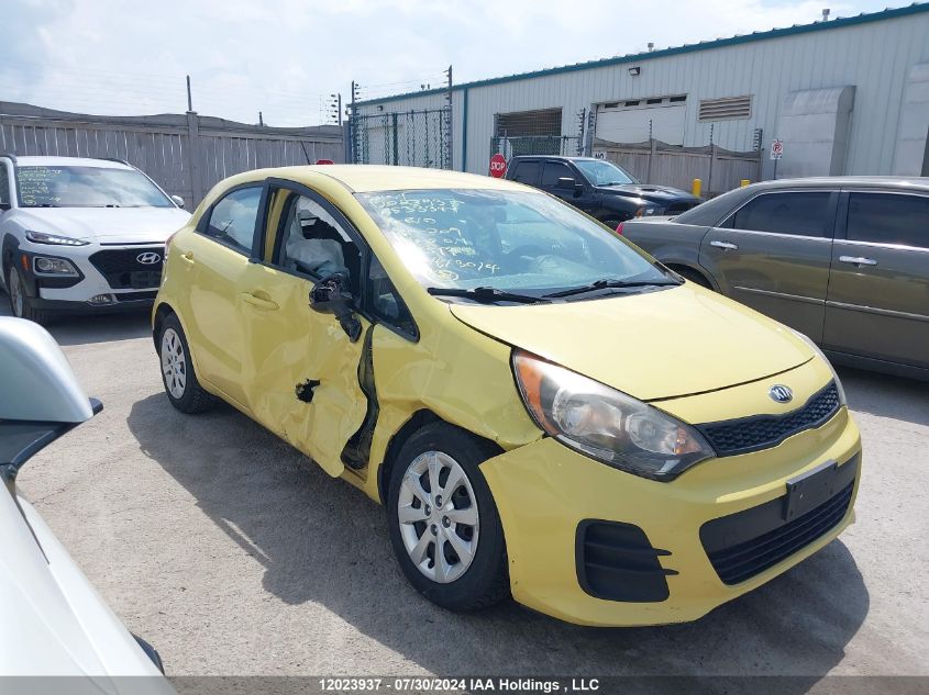 2016 Kia Rio VIN: KNADM5A3XG6533344 Lot: 12023937