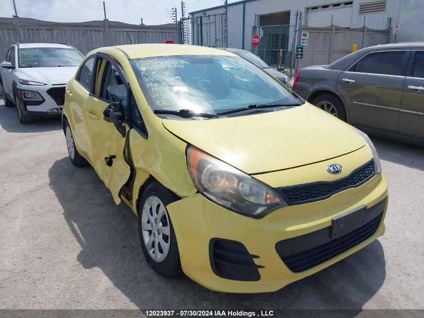 2016 Kia Rio VIN: KNADM5A3XG6533344 Lot: 12023937