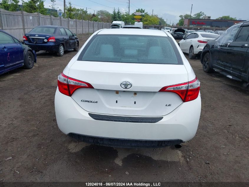 2016 Toyota Corolla Ce/Le/S VIN: 2T1BURHE9GC714839 Lot: 12024018