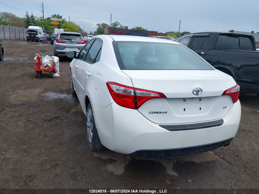 2016 Toyota Corolla Ce/Le/S VIN: 2T1BURHE9GC714839 Lot: 12024018