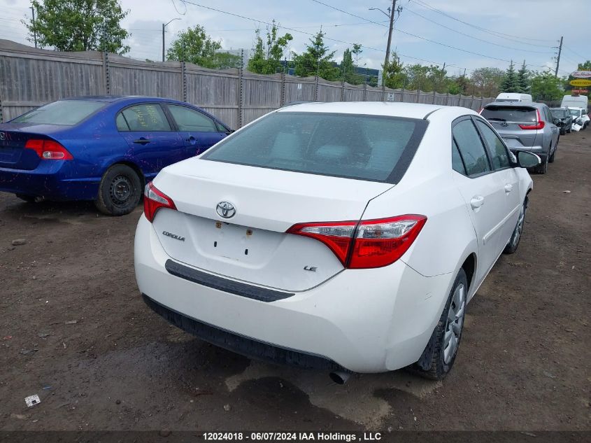 2016 Toyota Corolla Ce/Le/S VIN: 2T1BURHE9GC714839 Lot: 12024018