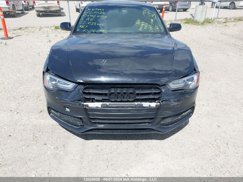 2014 Audi A5 VIN: WAUMFBFR6EA072658 Lot: 12024035