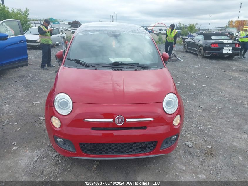 2014 Fiat 500 Sport VIN: 3C3CFFBR8ET195127 Lot: 12024073