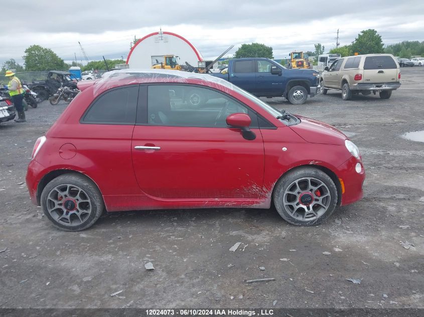 2014 Fiat 500 Sport VIN: 3C3CFFBR8ET195127 Lot: 12024073