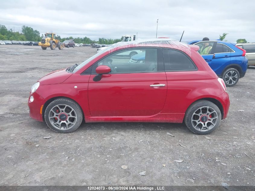 2014 Fiat 500 Sport VIN: 3C3CFFBR8ET195127 Lot: 12024073