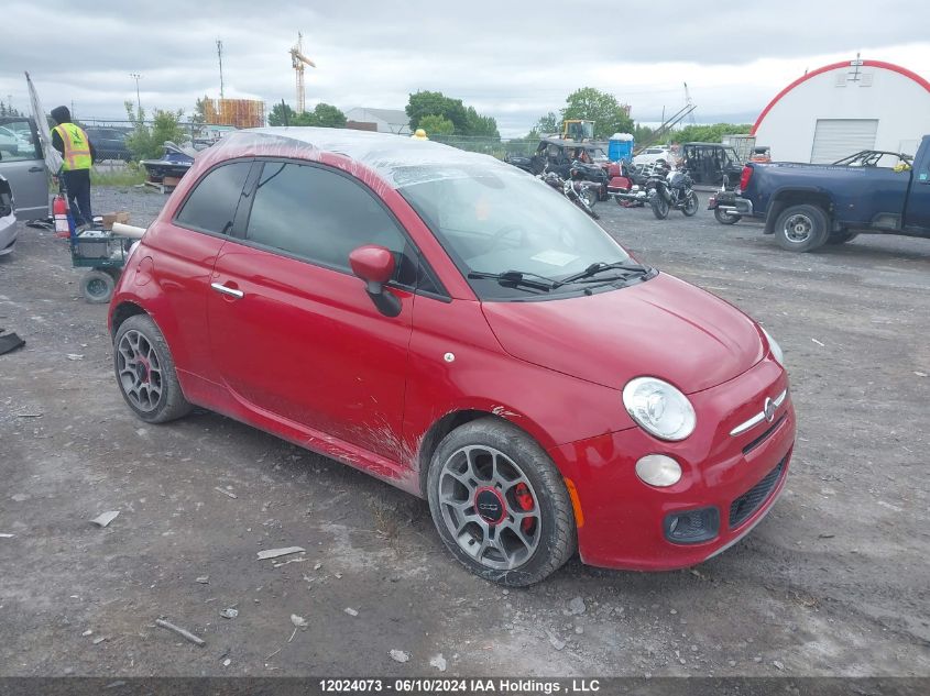 2014 Fiat 500 Sport VIN: 3C3CFFBR8ET195127 Lot: 12024073