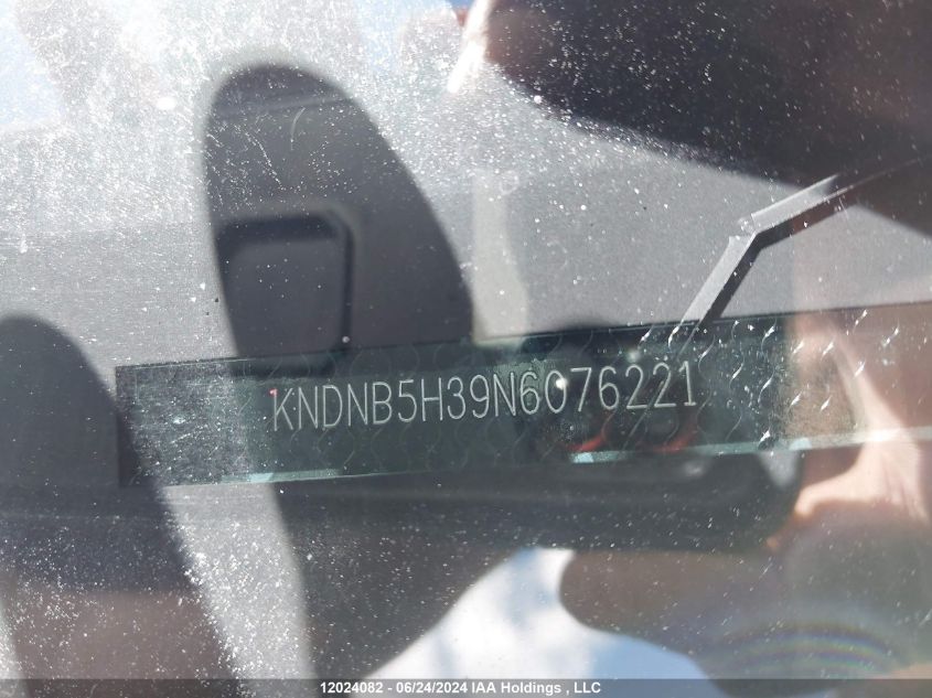 2022 Kia A3 VIN: KNDNB5H39N6076221 Lot: 12024082