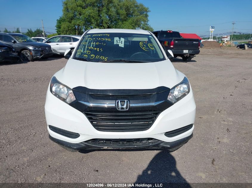 2018 Honda Hr-V Lx VIN: 3CZRU6H3XJM109085 Lot: 12024096