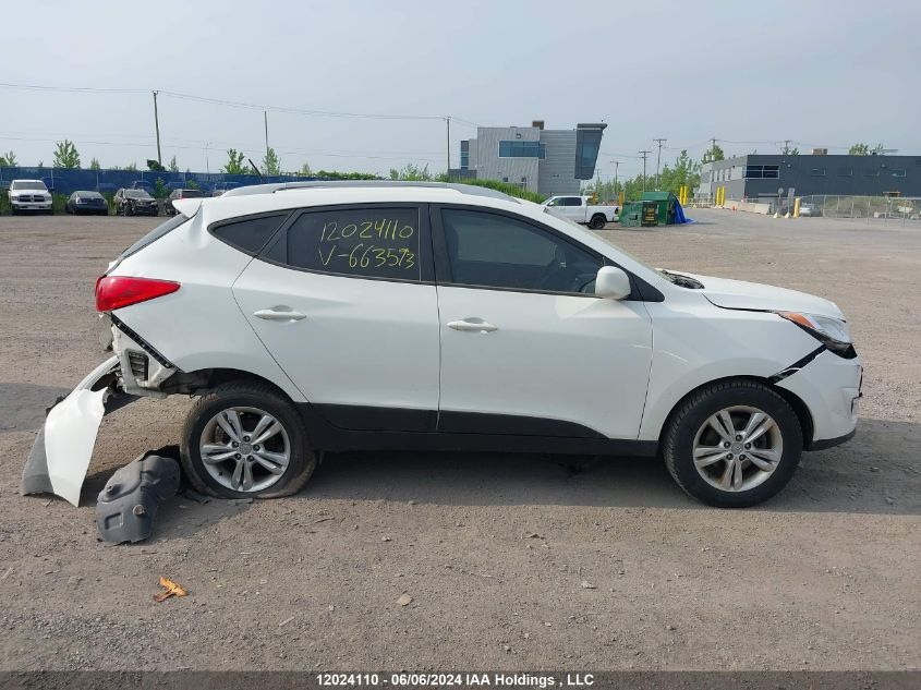 2013 Hyundai Tucson Gls/Limited VIN: KM8JU3AC5DU663593 Lot: 12024110