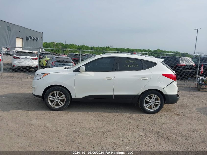 2013 Hyundai Tucson Gls/Limited VIN: KM8JU3AC5DU663593 Lot: 12024110