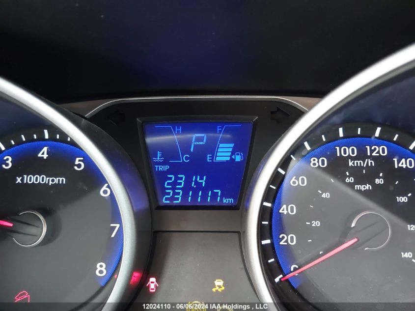 2013 Hyundai Tucson Gls/Limited VIN: KM8JU3AC5DU663593 Lot: 12024110