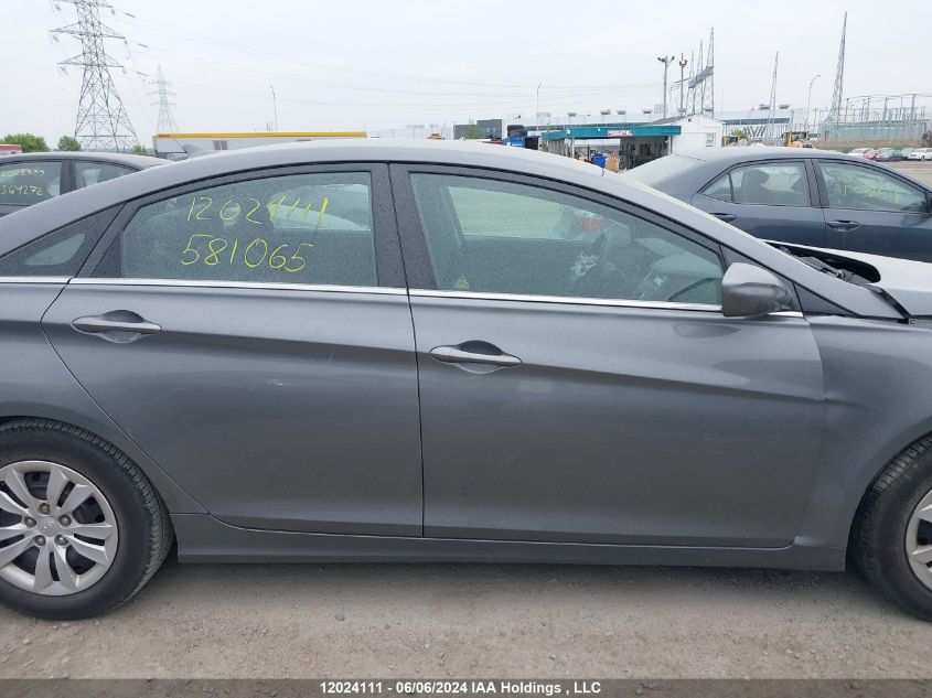 2013 Hyundai Sonata Gls VIN: 5NPEB4AC3DH581065 Lot: 12024111