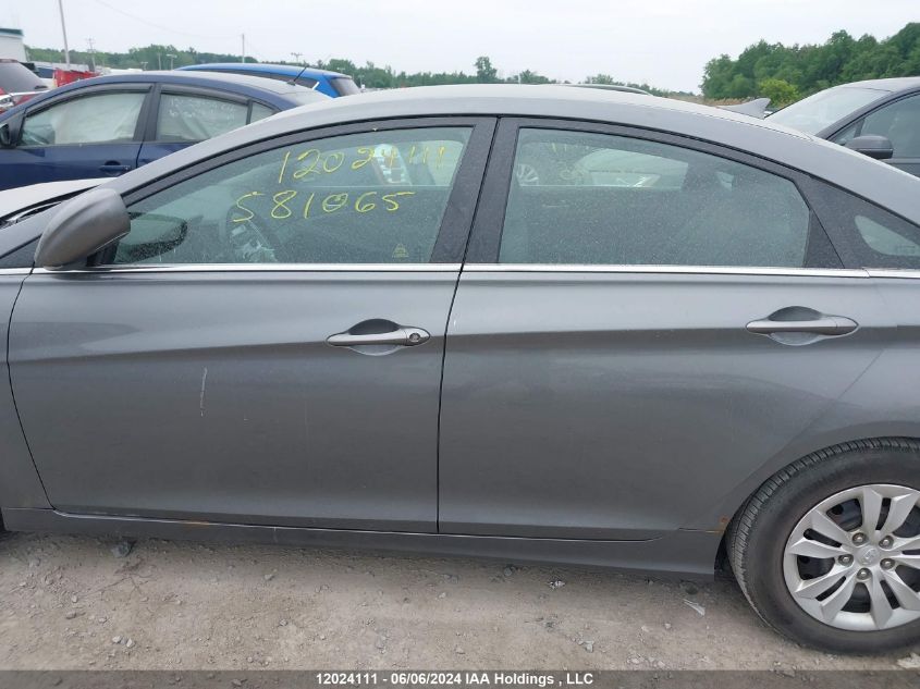 2013 Hyundai Sonata Gls VIN: 5NPEB4AC3DH581065 Lot: 12024111