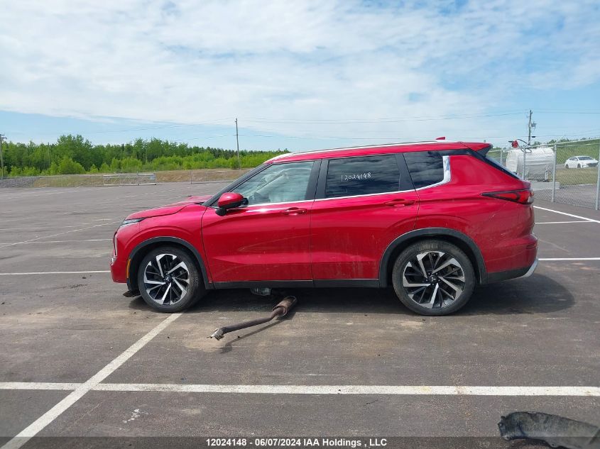 2022 Mitsubishi Outlander Se/Black Edition VIN: JA4J4UA87NZ606686 Lot: 12024148