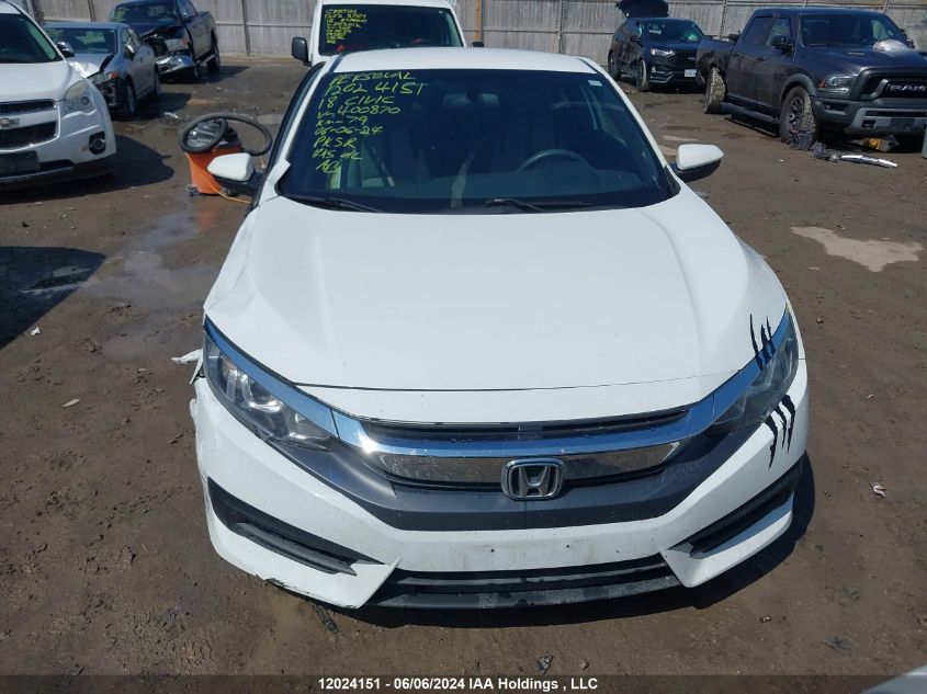 2018 Honda Civic VIN: 2HGFC4A50JH400870 Lot: 12024151