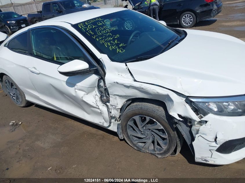 2018 Honda Civic VIN: 2HGFC4A50JH400870 Lot: 12024151