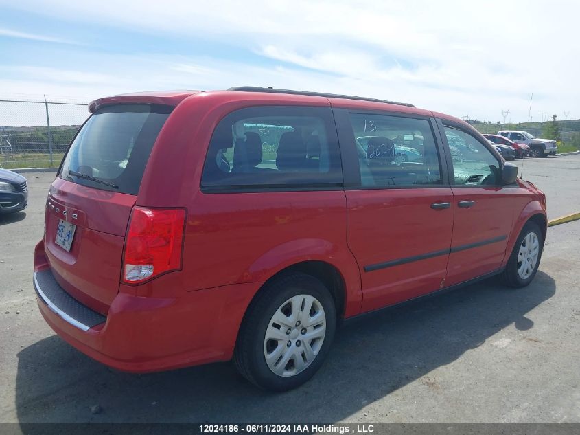 2013 Dodge Grand Caravan Se VIN: 2C4RDGBG4DR730259 Lot: 12024186