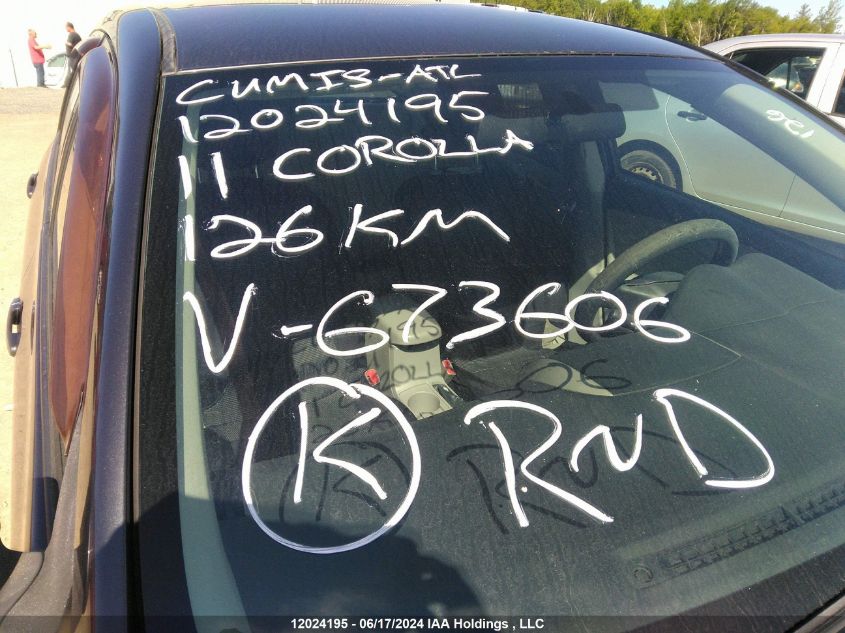 2011 Toyota Corolla S/Le VIN: 2T1BU4EEXBC673606 Lot: 12024195