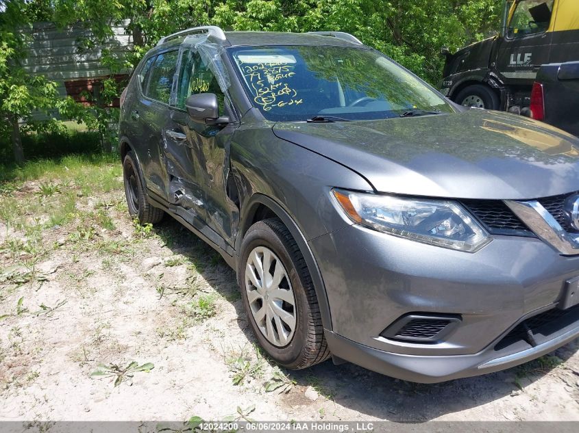 2015 Nissan Rogue S/Sl/Sv VIN: 5N1AT2MT5FC793875 Lot: 12024200