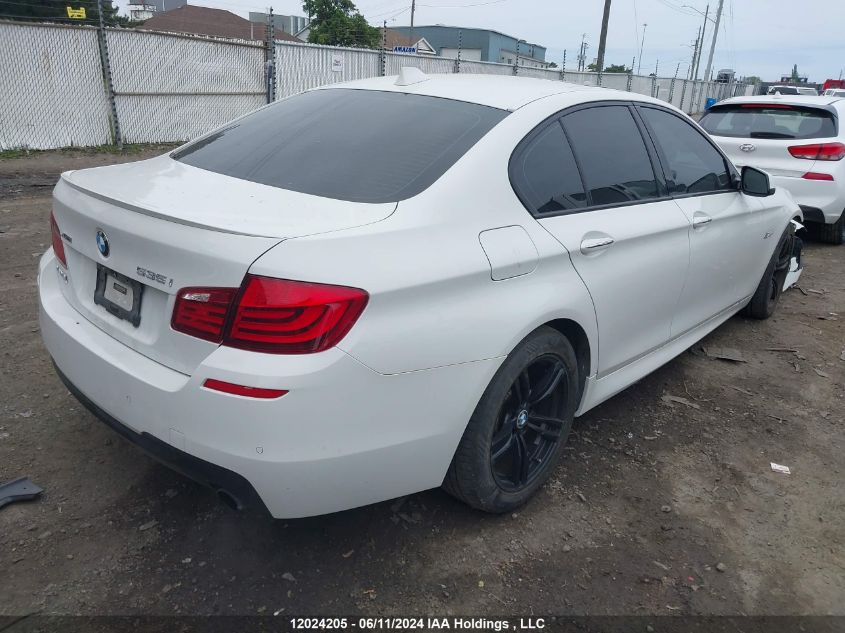 2013 BMW 5 Series VIN: WBAFU7C58DDU77169 Lot: 12024205