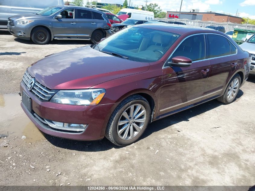 2013 Volkswagen Passat VIN: 1VWCH7A38DC102302 Lot: 12024260