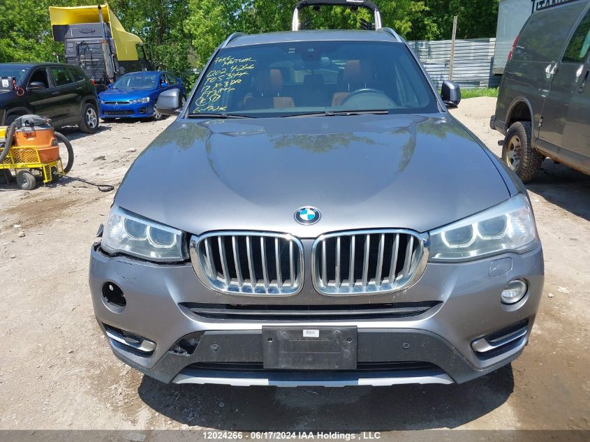 2017 BMW X3 xDrive28I VIN: 5UXWX9C55H0T05344 Lot: 12024266