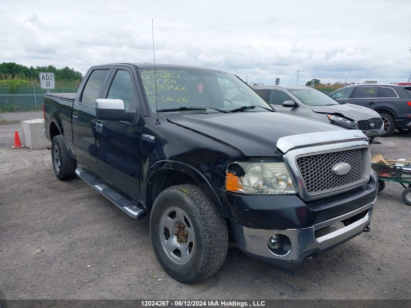 2006 Ford F150 Supercrew VIN: 1FTPW14536FB53566 Lot: 12024267