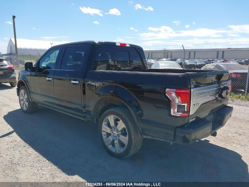 2017 Ford F-150 Limited VIN: 1FTEW1EG1HFC07778 Lot: 12024293