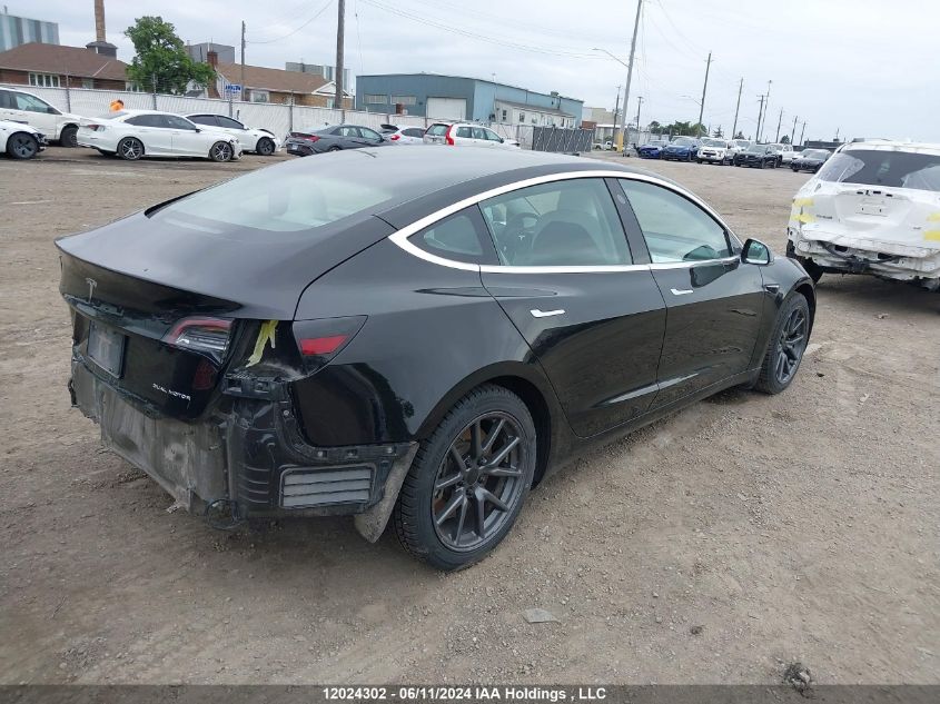 2019 Tesla Model 3 VIN: 5YJ3E1EB3KF407135 Lot: 12024302