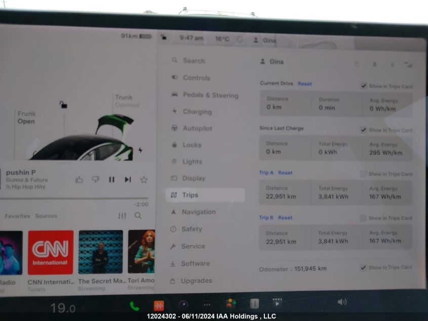 2019 Tesla Model 3 VIN: 5YJ3E1EB3KF407135 Lot: 12024302