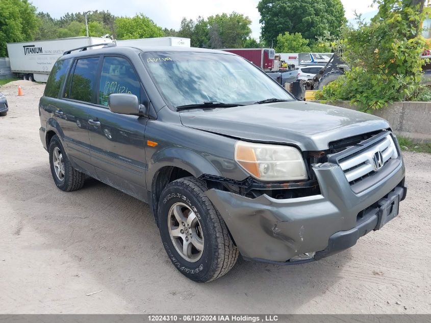 2007 Honda Pilot VIN: 2HKYF185X7H003377 Lot: 12024310