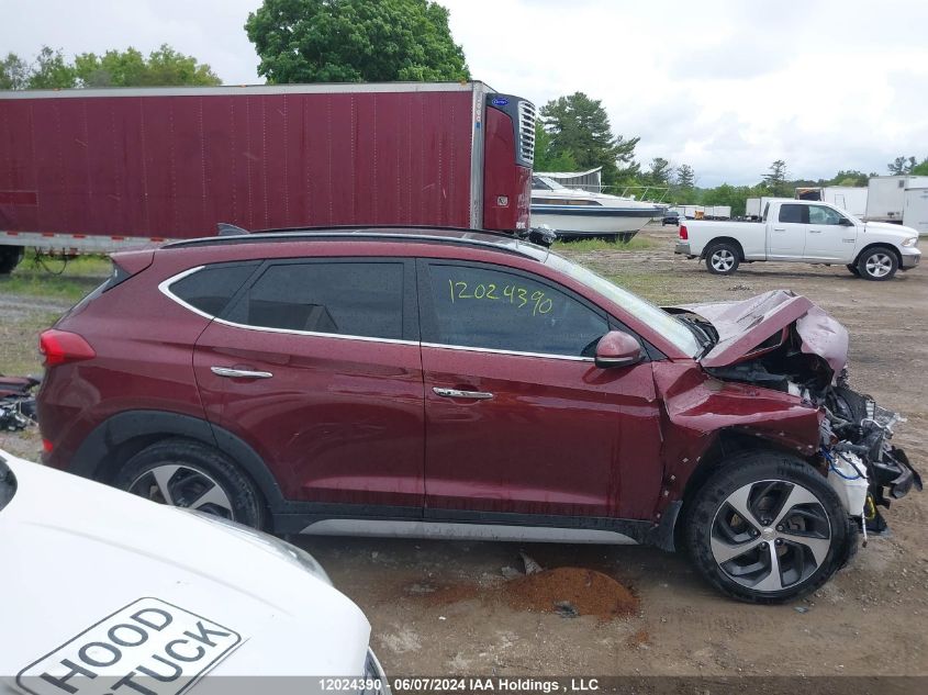 2017 Hyundai Tucson Limited/Sport And Eco/Se VIN: KM8J3CA20HU506439 Lot: 12024390