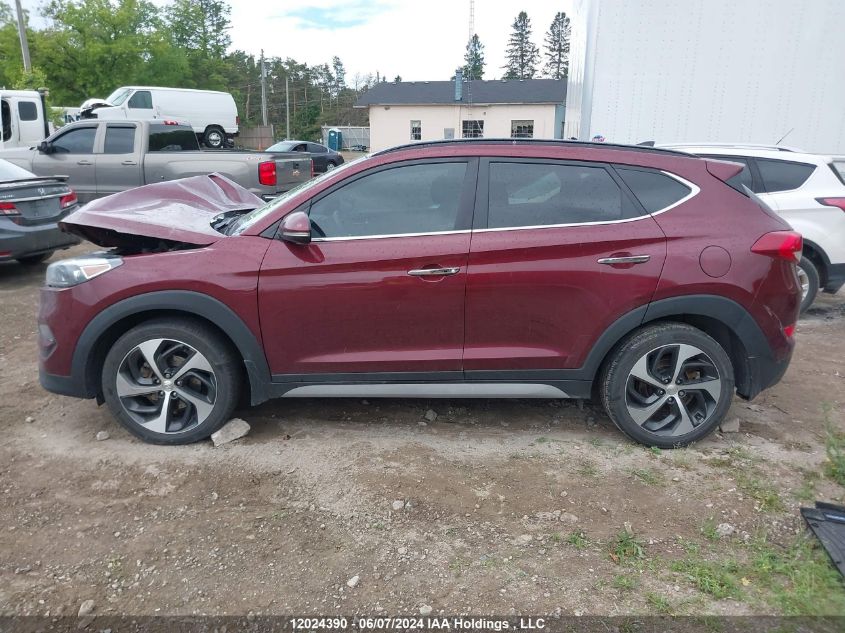 2017 Hyundai Tucson Limited/Sport And Eco/Se VIN: KM8J3CA20HU506439 Lot: 12024390