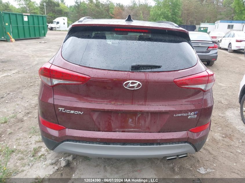 2017 Hyundai Tucson Limited/Sport And Eco/Se VIN: KM8J3CA20HU506439 Lot: 12024390