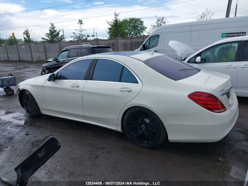 2016 Mercedes-Benz S-Class VIN: WDDUF8FB3GA244405 Lot: 12024408