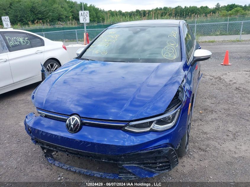 2022 Volkswagen Golf R VIN: WVWEB7CD6NW158175 Lot: 12024428