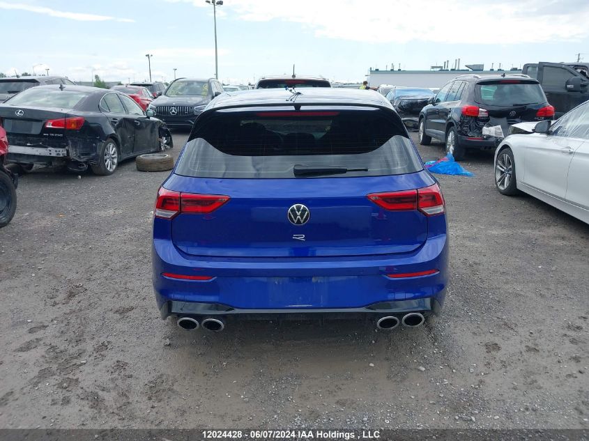 2022 Volkswagen Golf R VIN: WVWEB7CD6NW158175 Lot: 12024428