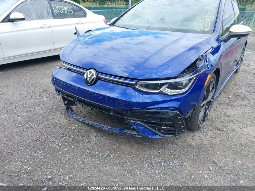 2022 Volkswagen Golf R VIN: WVWEB7CD6NW158175 Lot: 12024428