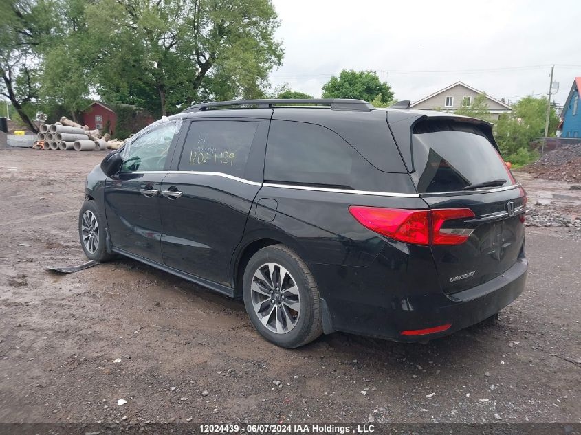 2022 Honda Odyssey Ex-L VIN: 5FNRL6H60NB503028 Lot: 12024439