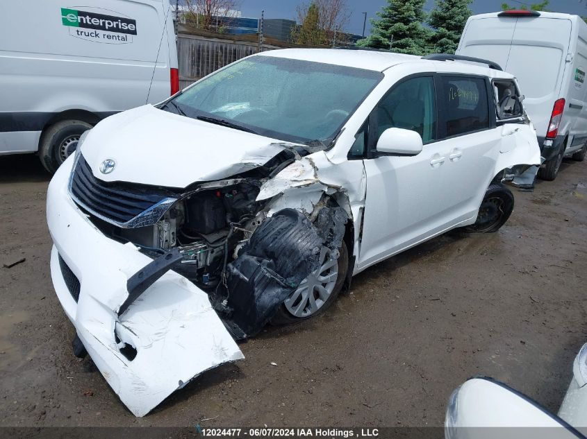 2013 Toyota Sienna Le VIN: 5TDKK3DCXDS371873 Lot: 12024477