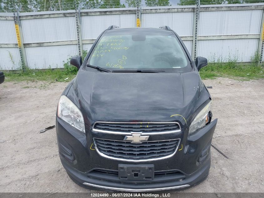 2014 Chevrolet Trax VIN: 3GNCJMEB7EL140074 Lot: 12024490