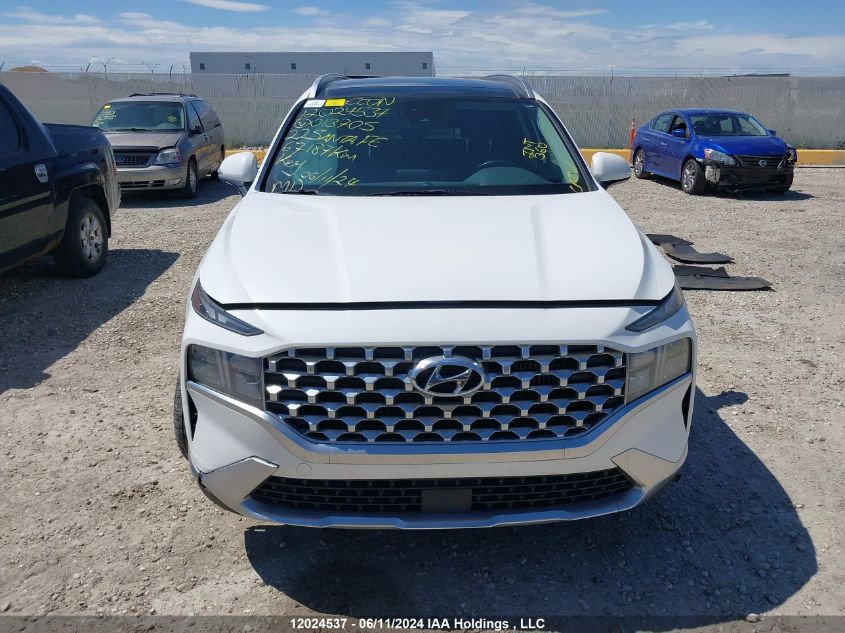2022 Hyundai Santa Fe Luxury Hybrid Awd VIN: KM8S5DA17NU013705 Lot: 12024537